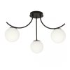 LAMPA SUFITOWA KULE SZKLANE DO POKOJU SALONU EMIBIG BOSTON 3 BLACK/OPAL