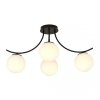 LAMPA SUFITOWA KULE SZKLANE DO POKOJU SALONU EMIBIG BOSTON 4 BLACK/OPAL