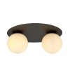 LAMPA SUFITOWA PLAFON CZARNY KULE SZKLANE EMIBIG SOLAR 2 BLACK/OPAL