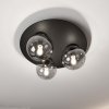 LAMPA SUFITOWA PLAFON CZARNY KULE SZKLANE EMIBIG SOLAR 3 BLACK/GRAFIT