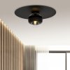 LAMPA SUFITOWA PLAFON CZARNY KULE SZKLANE EMIBIG SOLAR 1 BLACK/STRIPE