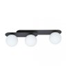 LAMPA SUFITOWA NOWOCZESNA PLAFON KULE SZKLANE EMIBIG PLAZA 3 BLACK/OPAL