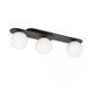 LAMPA SUFITOWA NOWOCZESNA PLAFON KULE SZKLANE EMIBIG PLAZA 3 BLACK/OPAL
