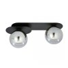 LAMPA SUFITOWA NOWOCZESNA PLAFON KULE SZKLANE EMIBIG PLAZA 2 BLACK/GRAFIT