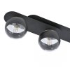 LAMPA SUFITOWA NOWOCZESNA PLAFON KULE SZKLANE EMIBIG PLAZA 3 BLACK/STRIPE