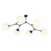 LAMPA WISZĄCA CZARNA KULE SZKLANE EMIBIG SPACE 6  BLACK/OPAL