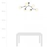 LAMPA WISZĄCA CZARNA KULE SZKLANE EMIBIG SPACE 6  BLACK/OPAL