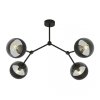 LAMPA WISZĄCA CZARNA KULE SZKLANE EMIBIG SPACE 4 BLACK/STRIPE
