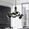 LAMPA WISZĄCA CZARNA NOWOCZESNA KLOSZE KULE EMIBIG NOVA 4  BLACK/STRIPE