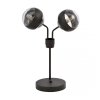 LAMPKA STOŁOWA NOCNA CZARNA KULE SZKLANE EMIBIG NOVA LN2 BLACK/STRIPE