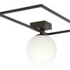 LAMPA SUFITOWA PLAFON CZARNY KLOSZ KULA EMIBIG IMAGO 1A BLACK/OPAL