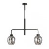 LAMPA WISZĄCA CZARNA NOWOCZESNA SZKLANE KLOSZE EMIBIG LUKKA 2 BLACK/GRAFIT