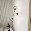 KINKIET SZKLANE KULE EMIBIG LINEAR K2 BLACK/GRAFIT