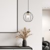 LAMPA WISZĄCA CZARNO ZŁOTA METALOWA DRUCIANA EMIBIG GINO 1 BLACK/GOLD