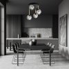 LAMPA SUFITOWA NOWOCZESNA KULE SZKLANE EMIBIG DOLCE 4 BL GRAFIT
