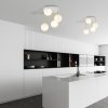 LAMPA SUFITOWA NOWOCZESNA KULE SZKLANE EMIBIG DOLCE 3 WH OPAL