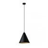 LAMPA WISZĄCA METALOWA CZARNA NAD STÓŁ DO JADALNI KUCHNI NAD WYSPĘ EMIBIG REBEL 1 BLACK/GOLD oprawa oświetleniowa