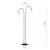 LAMPA PODŁOGOWA NOWOCZESNA KULE EMIBIG ARCHI LP2 BL OPAL oprawa oświetleniowa