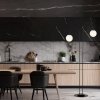 LAMPA PODŁOGOWA NOWOCZESNA KULE EMIBIG ARCHI LP2 BL OPAL oprawa oświetleniowa