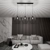LAMPA WISZĄCA CZARNA METALOWA DRUCIANA EMIBIG ONYX 3 BL oprawa oświetleniowa