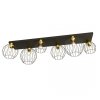 LAMPA SUFITOWA PLAFON CZARNY DRUCIANY NEST 6 BL GOLD oprawa oświetleniowa