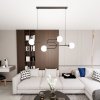 LAMPA WISZĄCA CZARNA NOWOCZESNA KULE ATRIA 4 BL OPAL oprawa oświetleniowa