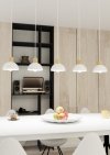 LAMPA WISZĄCA BIAŁA W STYLU SKANDYNAWSKIM EMIBIG SECO 5 WH oprawa oświetleniowa