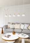 LAMPA WISZĄCA BIAŁA W STYLU SKANDYNAWSKIM EMIBIG SECO 5 WH oprawa oświetleniowa