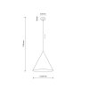 CONO BLACK LAMPA WISZĄCA 1 L