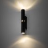 TK LIGHTING LAMPA LAGOS BLACK GOLD KINKIET 2