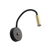 LAGOS BLACK/GOLD KINKIET 1 USB
