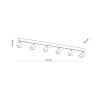 TK LIGHTING TOP WHITE LAMPA SUFITOWA 6 PŁ