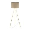 TK LIGHTING LAMPA UMBERTO LINEN GOLD LAMPA PODŁOGOWA 1