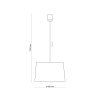 TK LIGHTING MAJA WHITE 1883 LAMPA WISZĄCA BIAŁA ABAŻUR