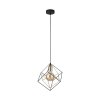 TK LIGHTING ALAMBRE 2777 LAMPA WISZĄCA DRUCIANA CZARNO ZŁOTA METALOWA
