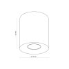 TK LIGHTING ORION BLACK LAMPA SUFITOWA 1 PŁ