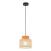 TK LIGHTING LAMPA Z ABAŻUREM DUO JUTA ORANGE LAMPA WISZACA 1