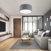 TK LIGHTING RONDO GRAY 3333 LAMPA SUFITOWA FLAFON SZARY ABAŻUR DUŻY 50CM