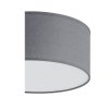 TK LIGHTING RONDO GRAY 3333 LAMPA SUFITOWA FLAFON SZARY ABAŻUR DUŻY 50CM