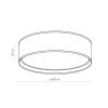 TK LIGHTING BILBAO WHITE/GOLD 3433 LAMPA SUFITOWA PLAFON BIAŁO ZŁOTY DUŻY 60CM DO SALONU SYPIALNI