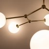 TK LIGHTING FAIRY GOLD LAMPA SUFITOWA ZŁOTA SZKLANE KLOSZE KULE BIAŁE
