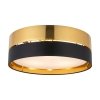 TK LIGHTING HILTON BLACK/GOLD 4180  LAMPA SUFITOWA PLAFON CZARNO ZŁOTY ABAŻUR DUŻY 45CM