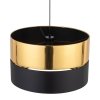 TK LIGHTING HILTON BLACK/GOLD 4346 LAMPA WISZĄCA CZARNO ZŁOTY ABAŻUR