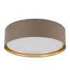 TK LIGHTING BILBAO BEIGE/GOLD 4399 LAMPA SUFITOWA PLAFON BEŻOWO ZŁOTY DUŻY ABAŻUR 60CM DO SALONU SYPIALNI