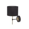 TK LIGHTING LORD 4672 KINKIET CZARNO ZŁOTY Z ABAŻUREM KLASYCZNY