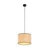 TK LIGHTING LIBERIA 4730 LAMPA WISZĄCA CZARNA Z NATURALNYM ABAŻUREM RAFFIA 30CM