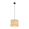 TK LIGHTING LIBERIA 4730 LAMPA WISZĄCA CZARNA Z NATURALNYM ABAŻUREM RAFFIA 30CM