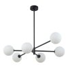 TK LIGHTING SARIUS BLACK 4732 LAMPA SUFITOWA WISZĄCA CZARNA SZKLANE KULE BIAŁE MLECZNE