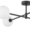 TK LIGHTING SARIUS BLACK 4735 LAMPA SUFITOWA CZARNA BIAŁE KULE SZKLANE MLECZNE