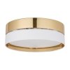 TK LIGHTING HILTON WHITE/GOLD 4772 LAMPA SUFITOWA PLAFON BIAŁO ZŁOTY ABAŻUR DUŻY 45CM DO SALONU SYPIALNI